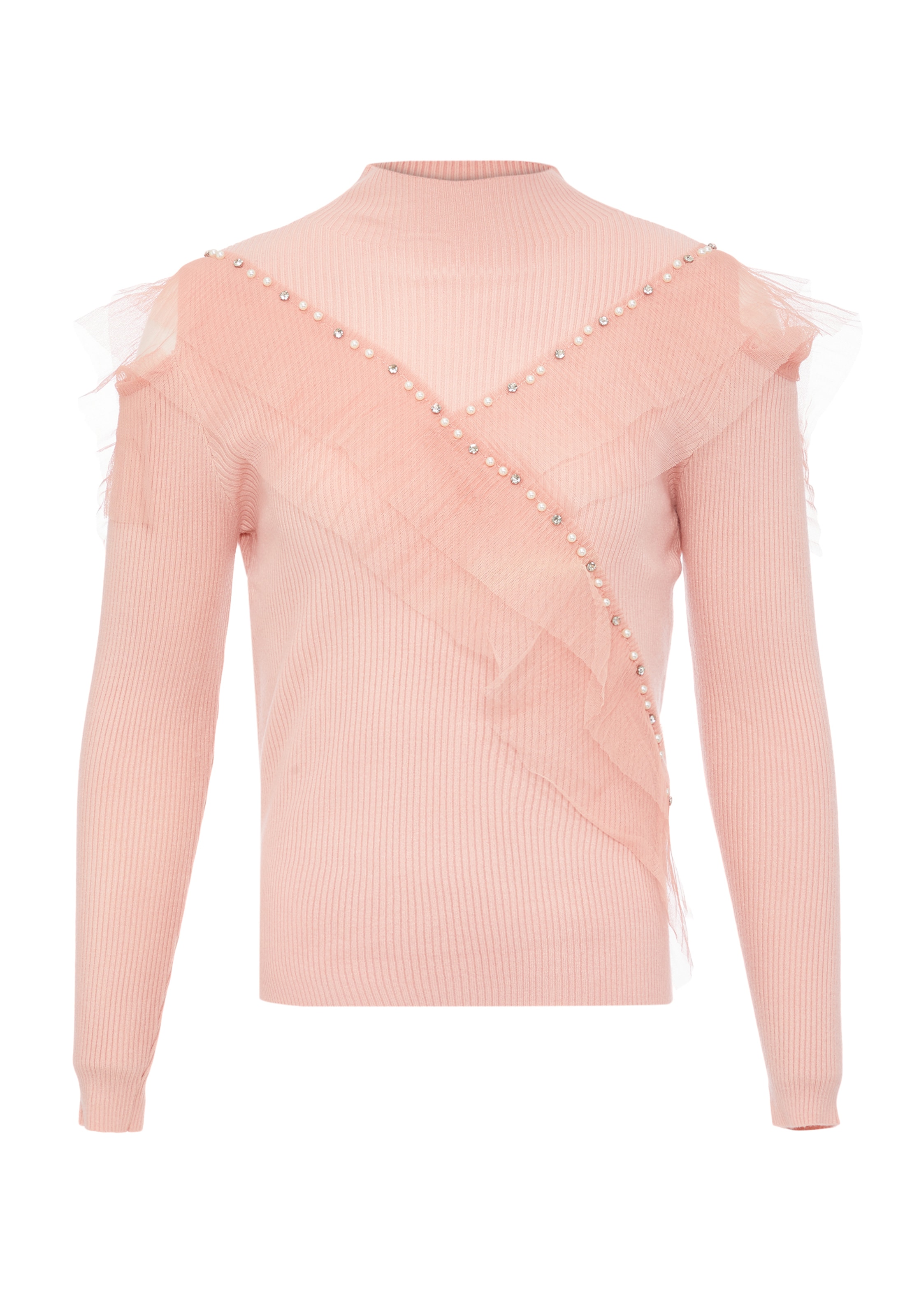 bling bling by leo Sweater in Pink: front