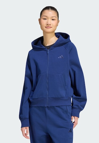 Veste de survêtement ADIDAS SPORTSWEAR en bleu : devant