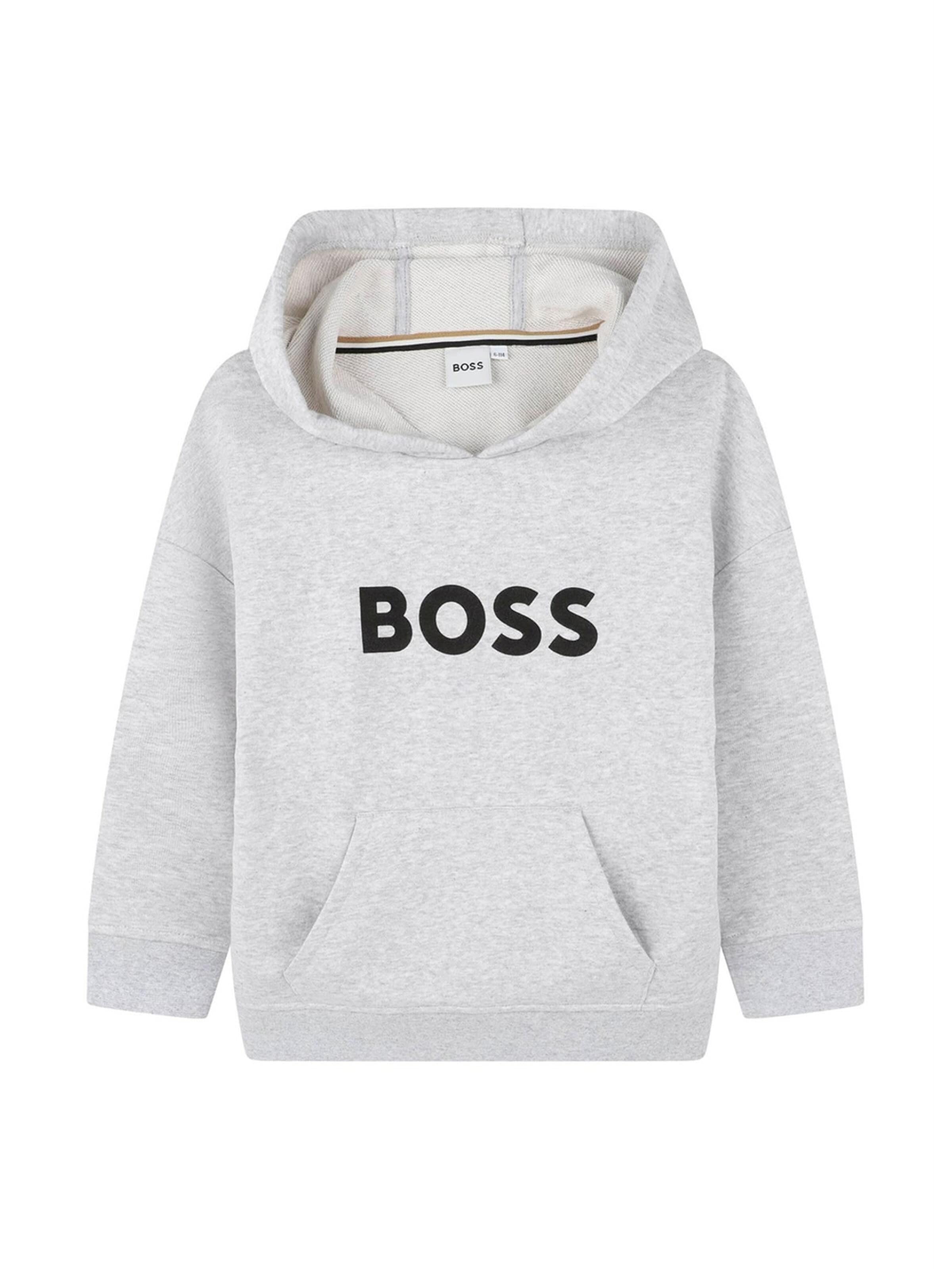 Sweat 'Felpa' BOSS en gris : devant