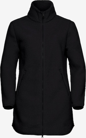 juoda JACK WOLFSKIN Funkcinis flisinis džemperis: priekis