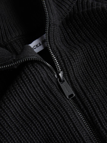 JACK & JONES Πλεκτή ζακέτα 'JJCLeveland' σε μαύρο