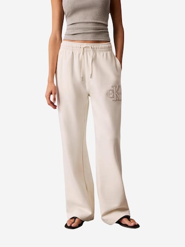 Calvin Klein Jeans - Pierna ancha Pantalón deportivo 'LV047G822G' en beige: frente