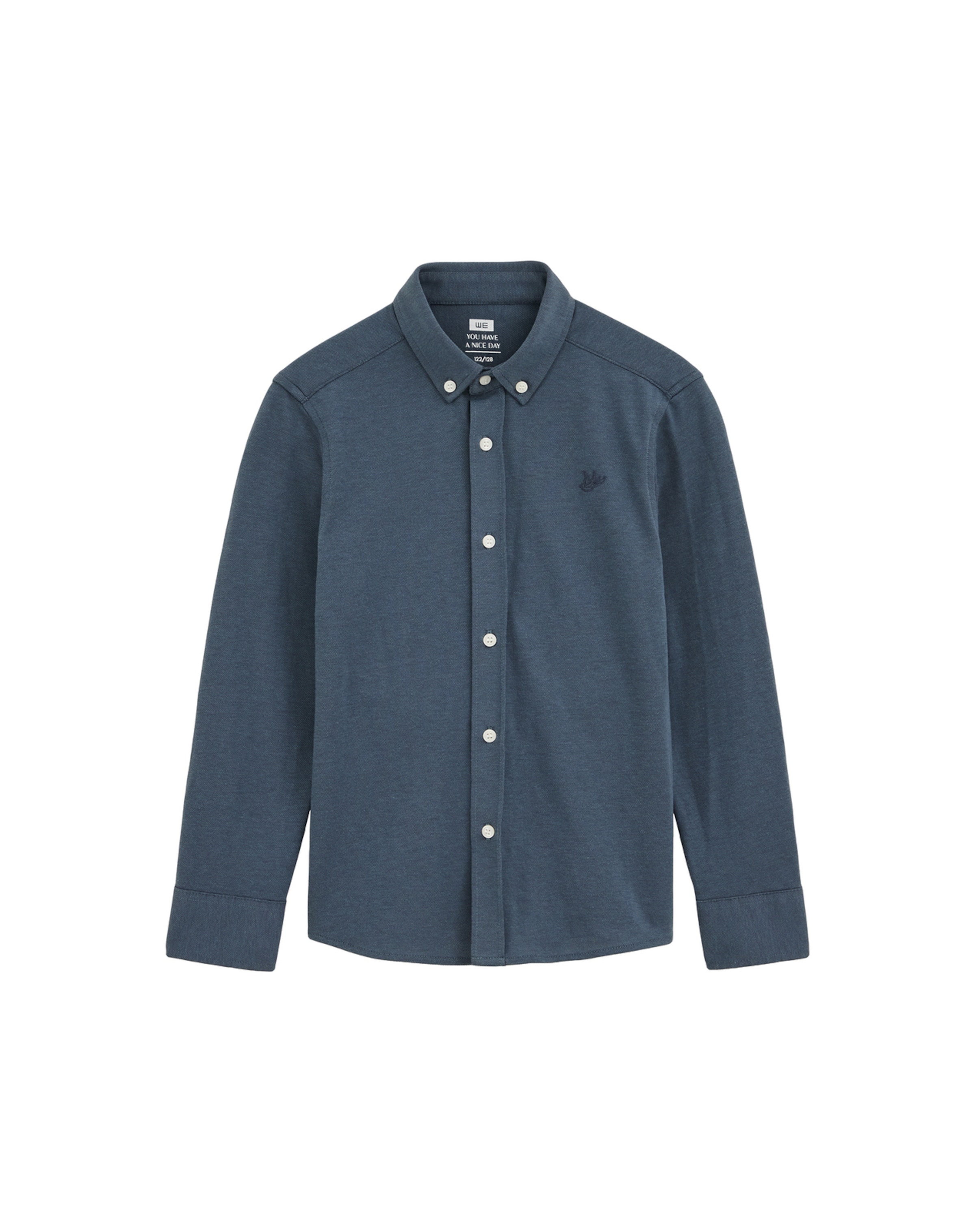 WE Fashion Regular fit Πουκάμισο σε μπλε: μπροστά