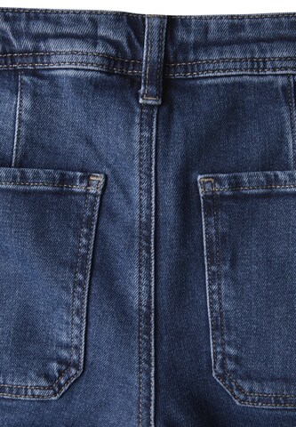 STREET ONE Regular Jeans im Cargo Look in Blau