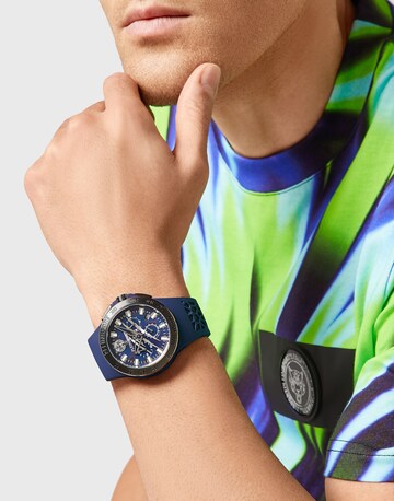 Plein Sport Analoog horloge 'THUNDERSTORM' in Blauw: voorkant