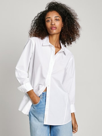 Pepe Jeans Блуза в бяло: отпред
