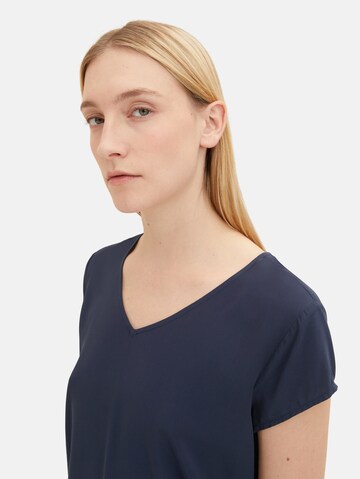 TOM TAILOR Bluse in Blau