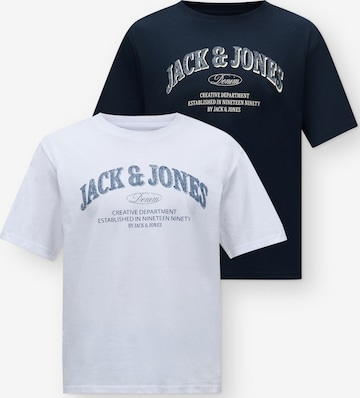 Maglietta 'JJEDENVER' di JACK & JONES in blu: frontale
