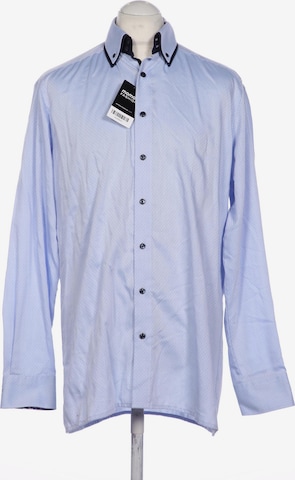 OLYMP Button Up Shirt in L in Blue: front