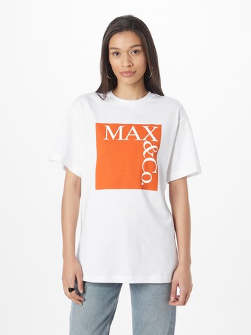 Tricou de la MAX&Co. pe alb: față