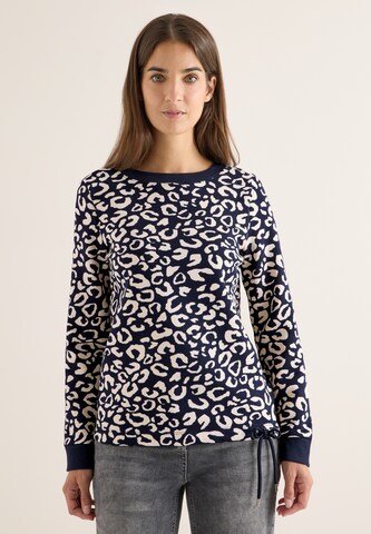 CECIL Sweatshirt in Blue: front