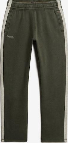 Loosefit Pantalon 'Essential' Superdry en vert : devant