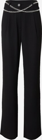 Guido Maria Kretschmer Women Regular Pleat-front trousers 'Floriane' in Black: front