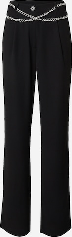 Guido Maria Kretschmer Women Regular Pleat-front trousers 'Floriane' in Black: front