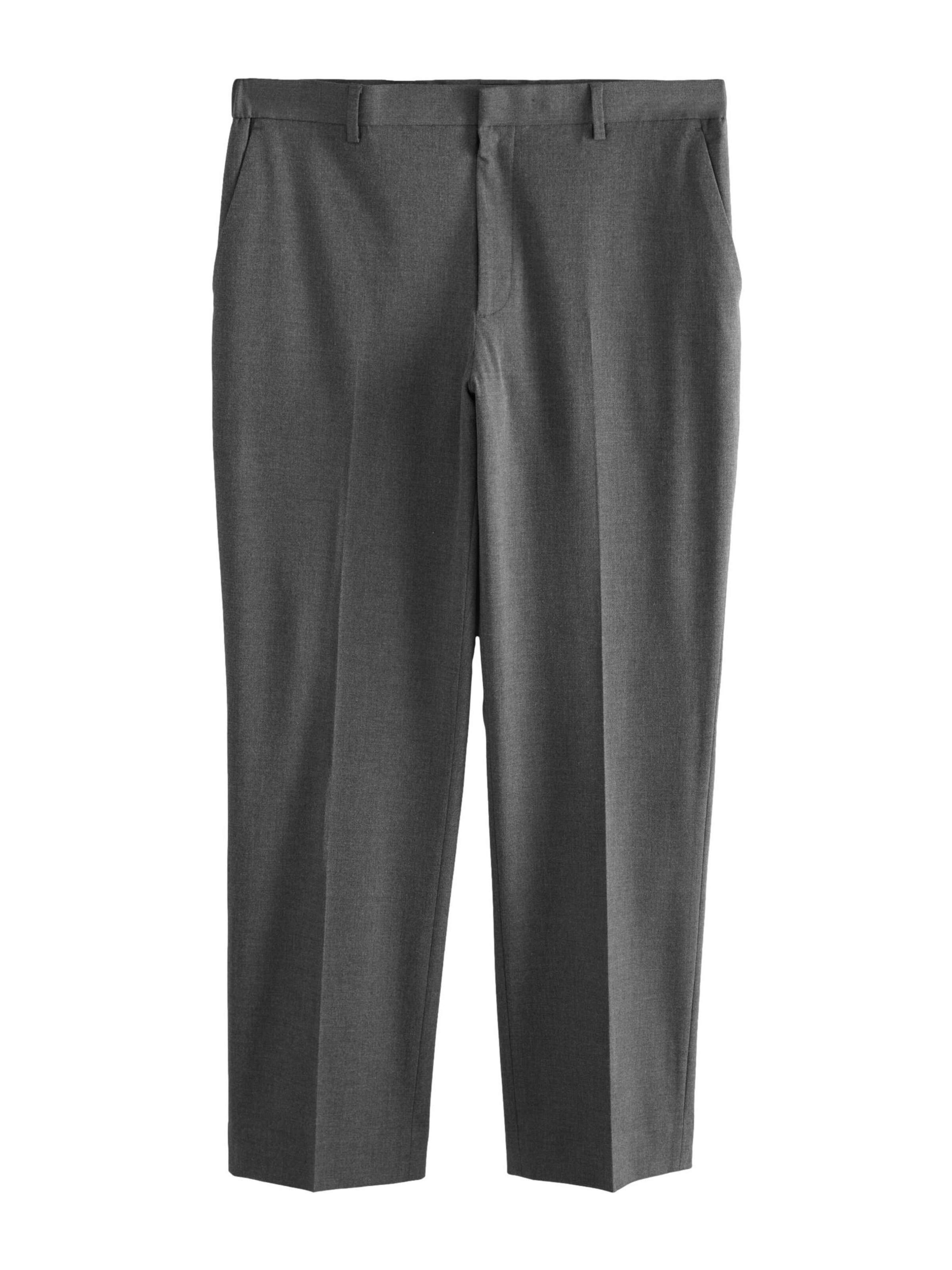 Next Trousers with creases in Grey: front
