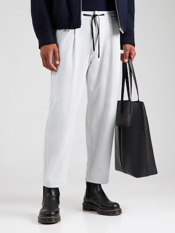BOSS Tapered Pleat-front trousers 'T_Convert' in Grey: front