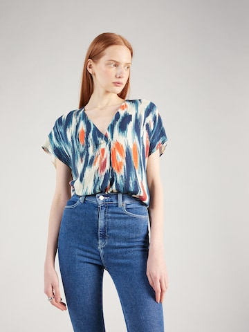 UNITED COLORS OF BENETTON Blouse in Blauw: voorkant