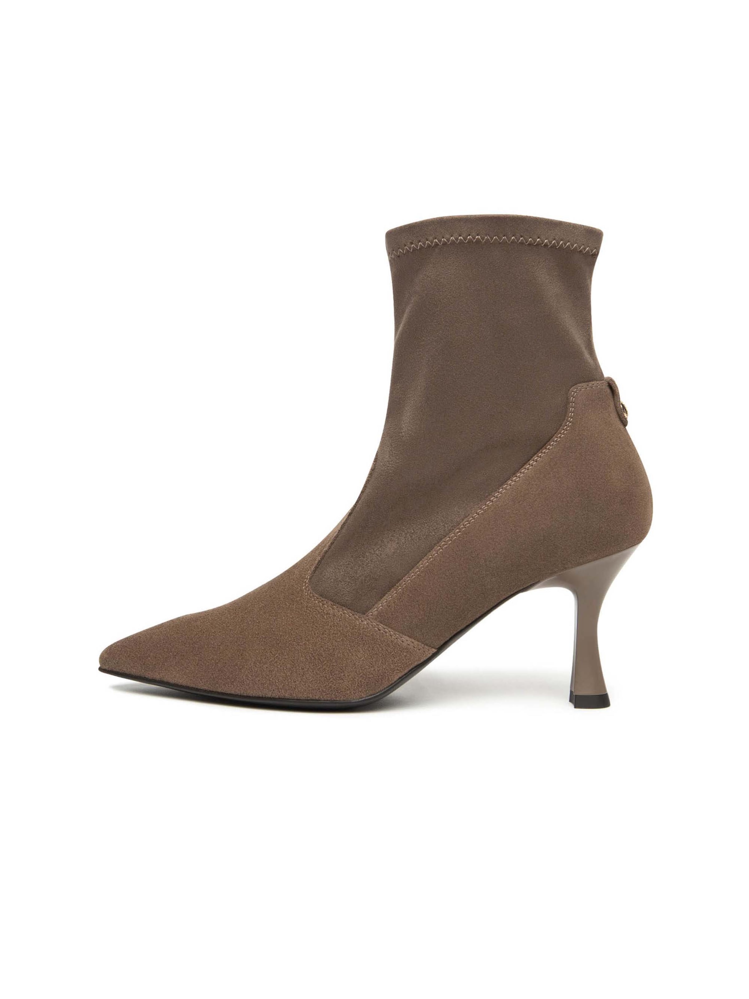 Bottes Nero Giardini en beige : devant