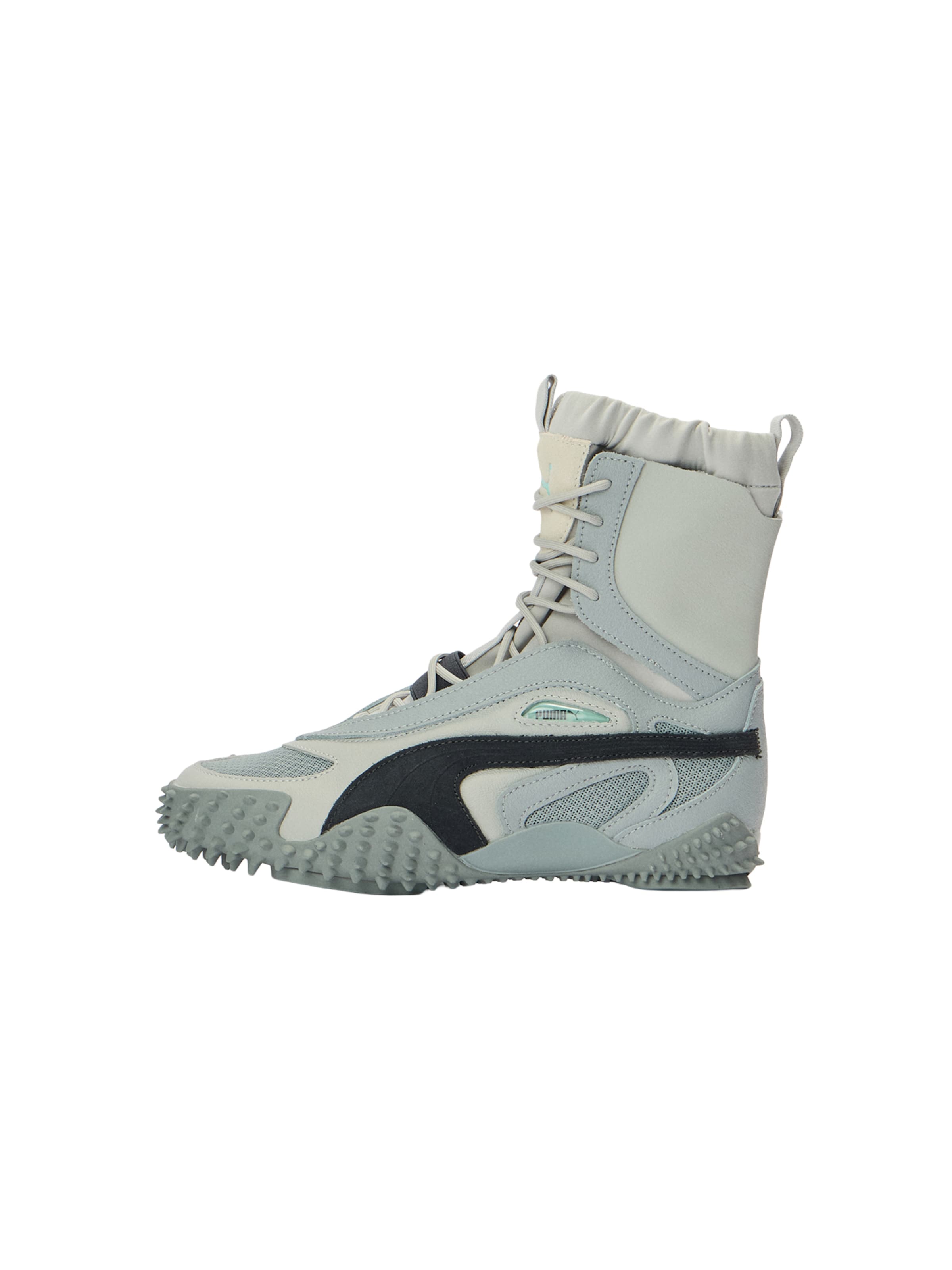 PUMA Paeltega poolsaabas 'Mostro', värv hall: eest vaates