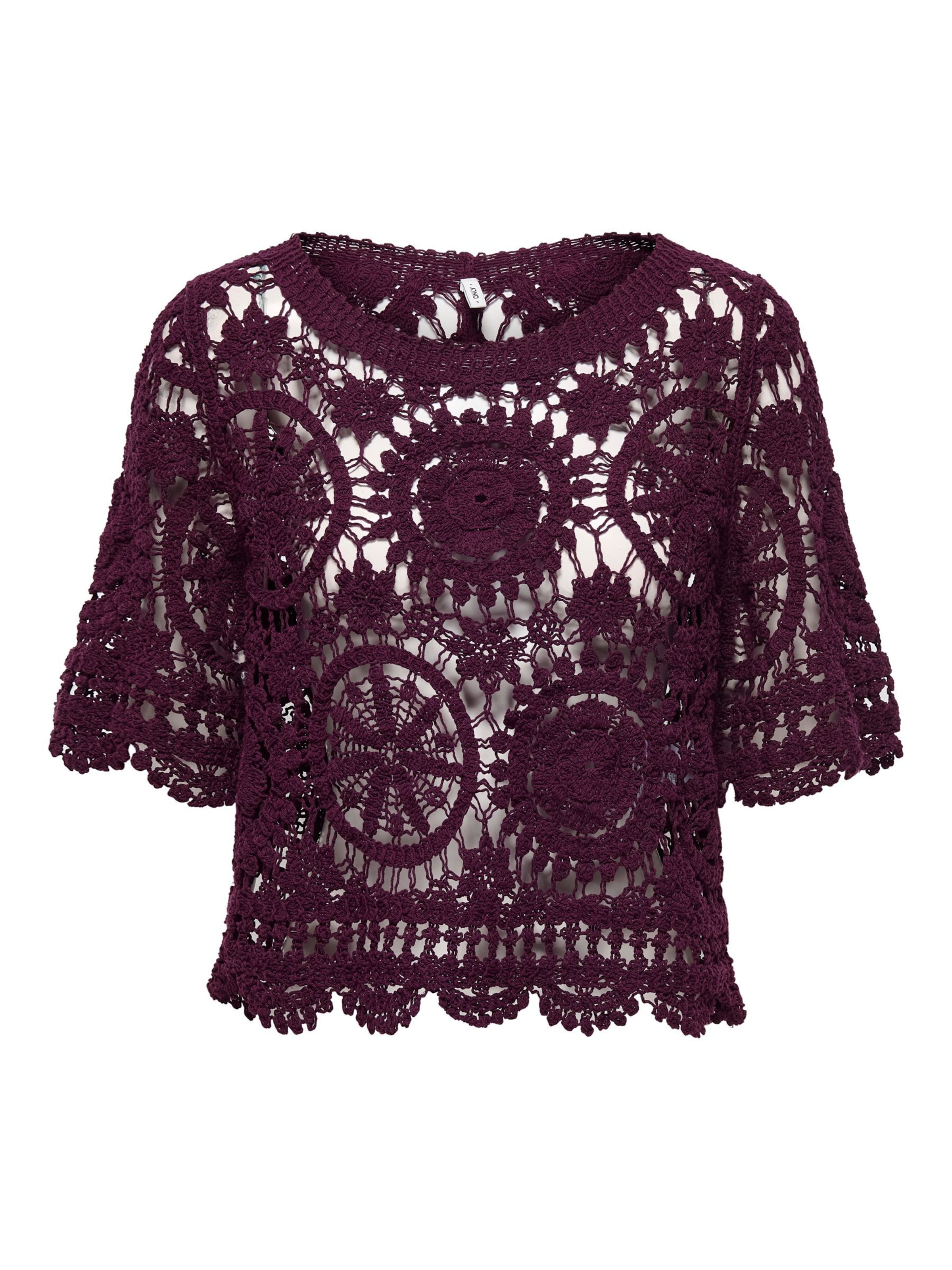 ONLY Trui 'ONLWaterly' in Rood: voorkant