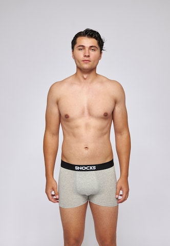 SNOCKS Boxer shorts in Grey: front