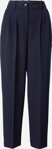 TOMMY HILFIGER Zúžený Kalhoty se sklady v pase – modrá: přední strana