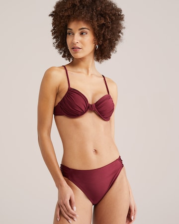 WE Fashion T-shirt Horní díl plavek – červená: přední strana