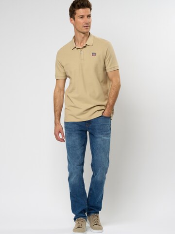 VINSON Regular fit Overhemd 'Mike' in Beige