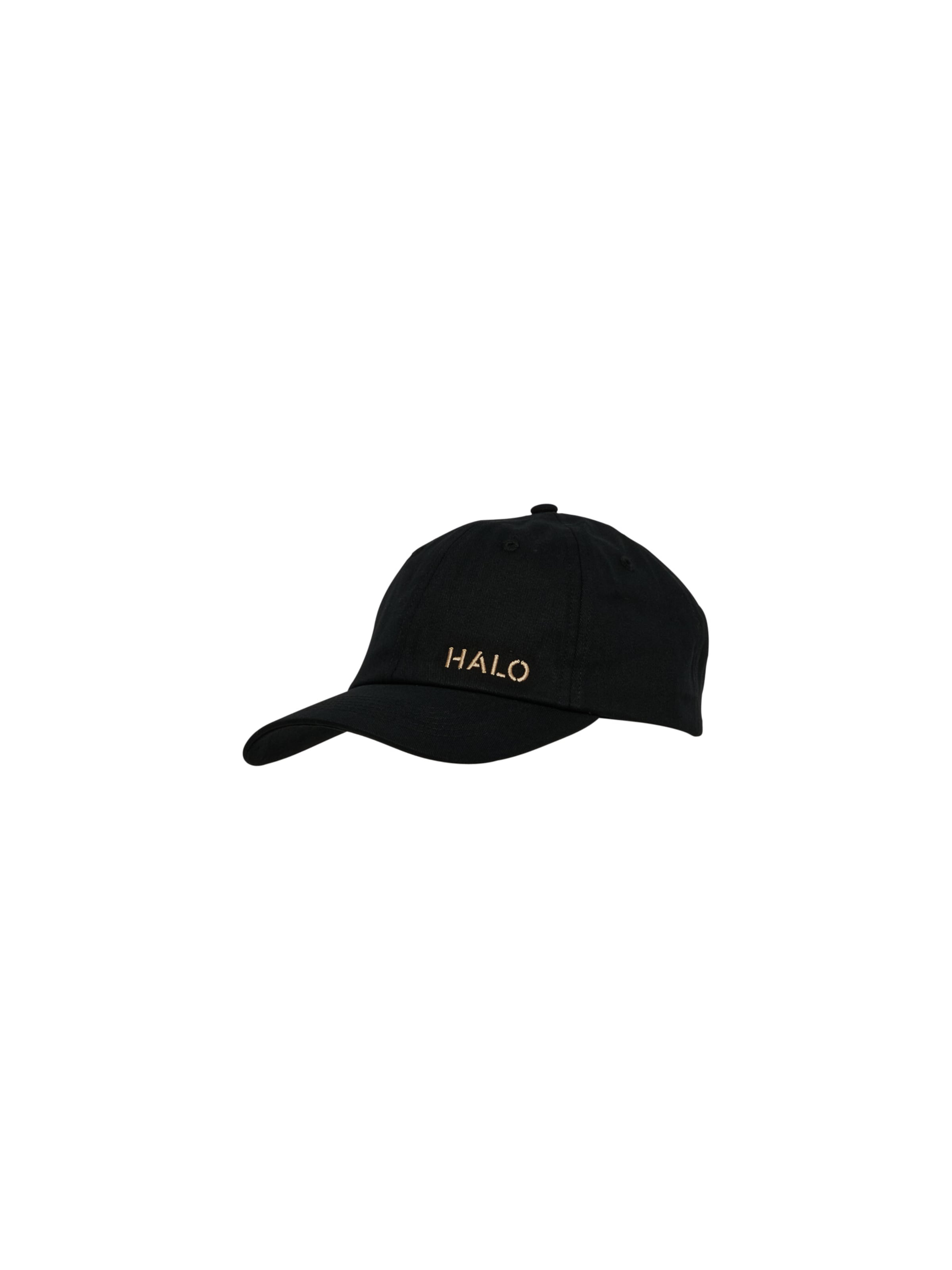 Casquette HALO en noir : devant