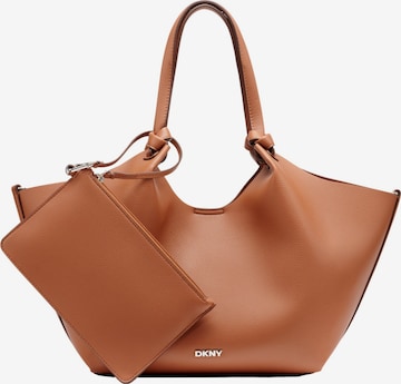 DKNY Skuldertaske 'PAULA MD' i brun: forside