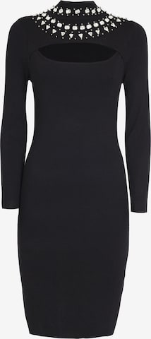 Abito in maglia di Influencer in nero: frontale