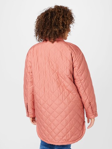 ONLY Carmakoma Between-Season Jacket 'NEW TANZIA' in Pink