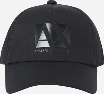 ARMANI EXCHANGE Czapka z daszkiem w kolorze czarny