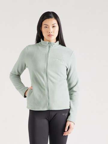 Lake View Fleece jas 'Aurelia' in Groen: voorkant