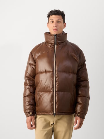 SCOTCH & SODA - Casaco meia-estação em castanho: frente