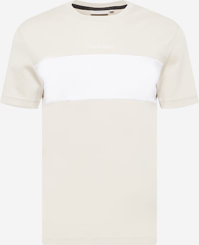 Calvin Klein T-Shirt en beige / blanc, Vue avec produit