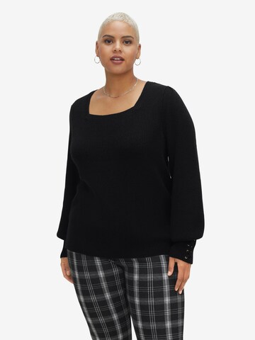 Pullover di sheego by Joe Browns in nero: frontale