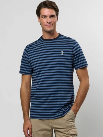 Coupe regular Chemise ' UMCalle ' U.S. POLO ASSN. en bleu : devant