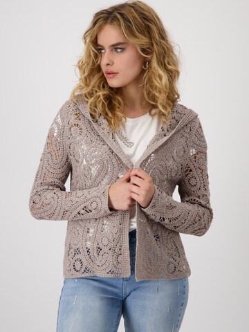 Cardigan monari en beige : devant