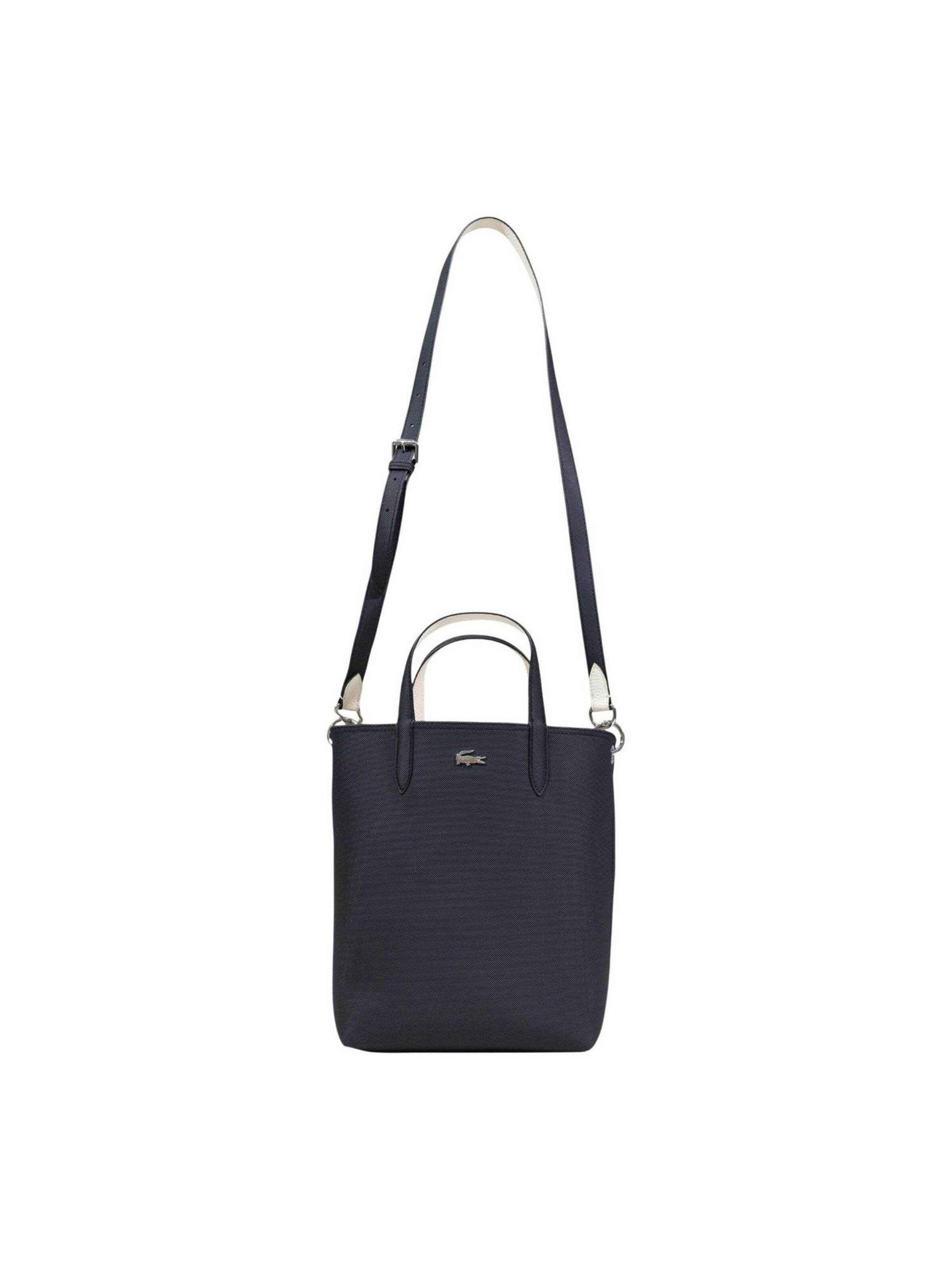 LACOSTE Schoudertas 'SHOPPING NF2991' in Zwart: voorkant