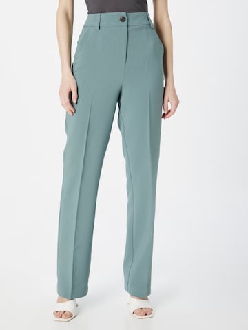 modström Regular Pleated Pants 'Gale' in Blue: front