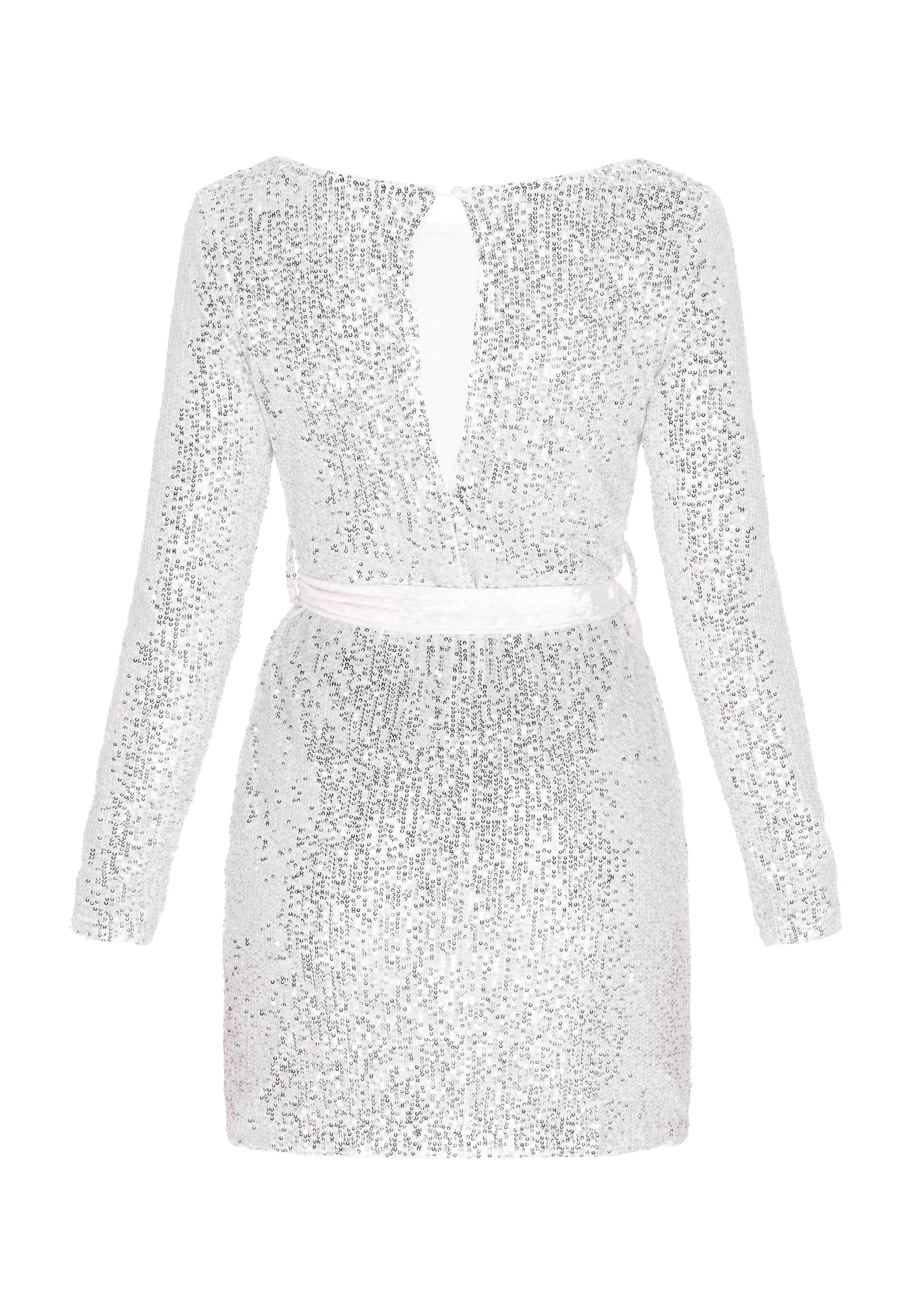 NAEMI Obleka | srebrna barva