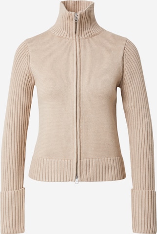 Cardigan 'Winona' WEEKDAY en beige : devant