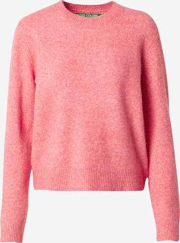 Pull-over UNITED COLORS OF BENETTON en rose : devant