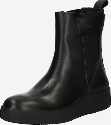 Chelsea Boots Calvin Klein en noir : devant