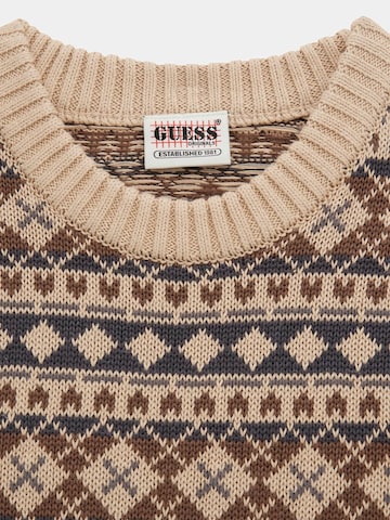 GUESS Sweater 'Fairisle' in Beige