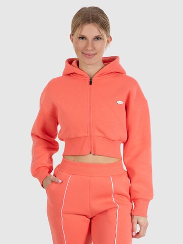 Smilodox Sweatvest ' Maren ' in Oranje: voorkant