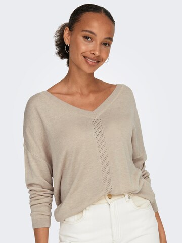 ONLY Sweater 'ABELLA' in Beige: front