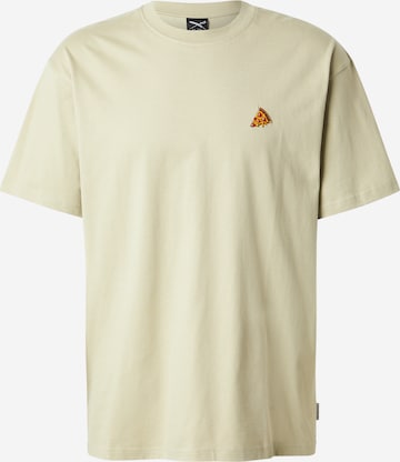 Iriedaily Shirt 'Pizza Slice' in Green: front