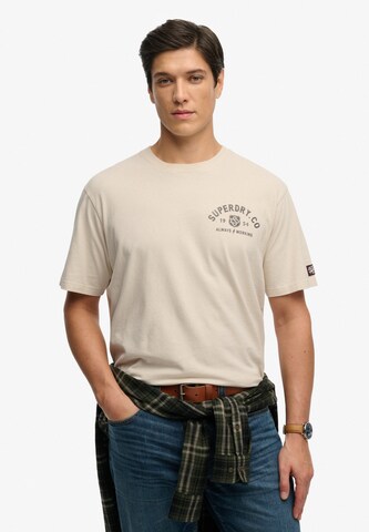 T-Shirt 'Heritage Biker' Superdry & Co en gris